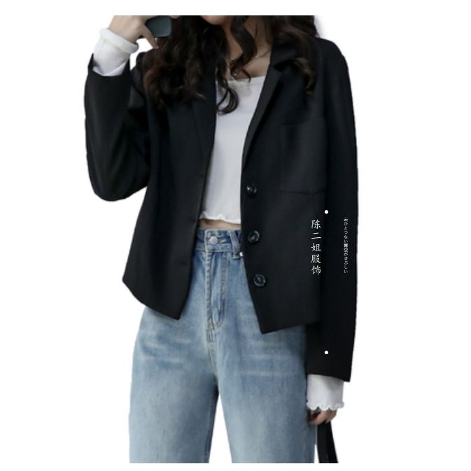 Bộ Áo Khoác Dài Tay + Quần Short Dáng Rộng Thời Trang Thu Đông Phong Cách Hồng Kông Cá Tính Cho Nữ | BigBuy360 - bigbuy360.vn