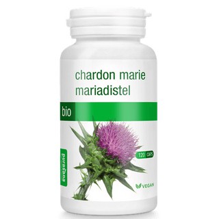 Viên giải độc gan hoa kế sữa hữu cơ khế sữa Purasana 60 viên