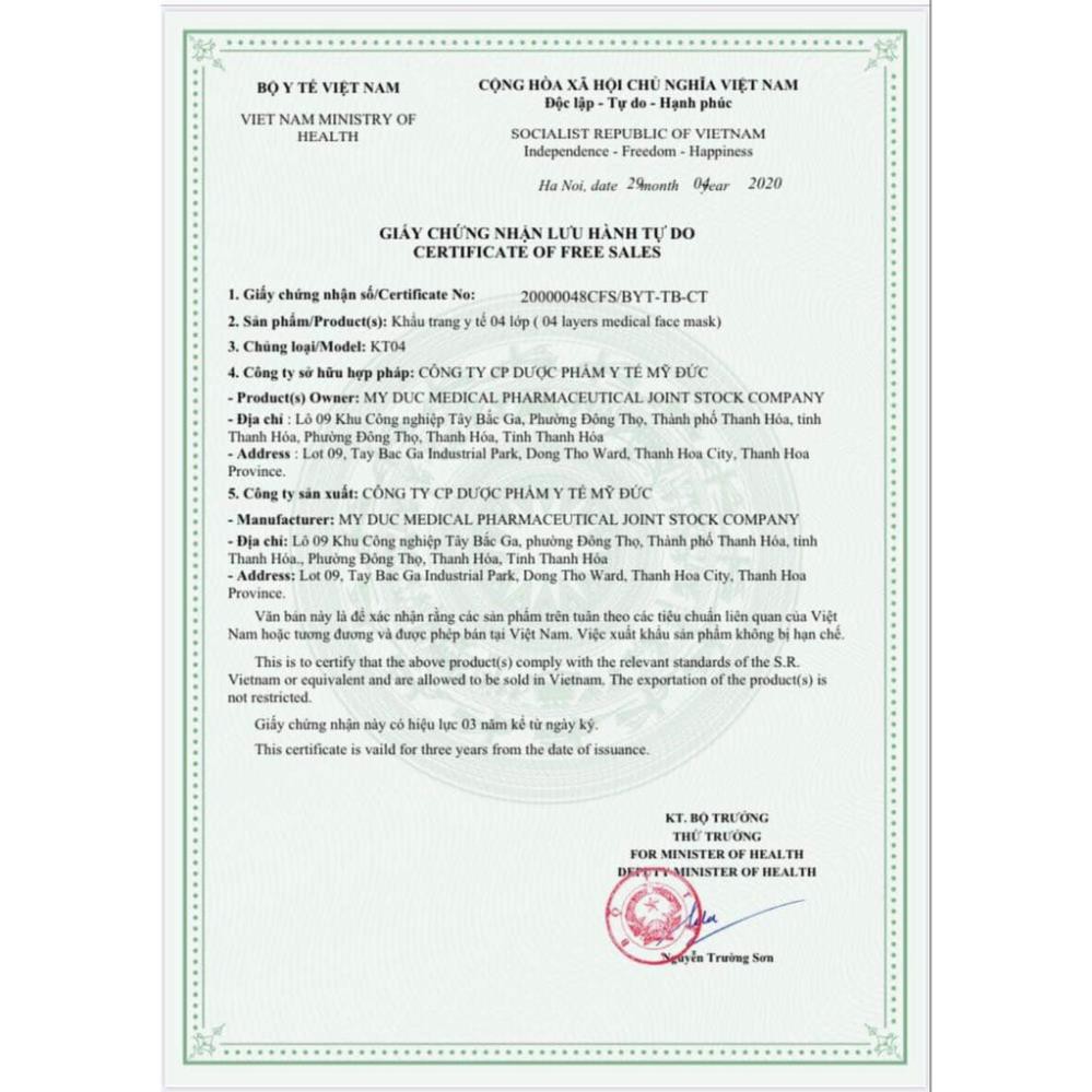 Khẩu trang y tế 4 lớp