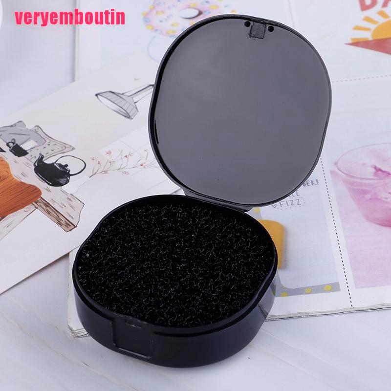 [Hàng mới về] Mút làm sạch cọ trang điểm phấn mắt màu đen tiện lợi
