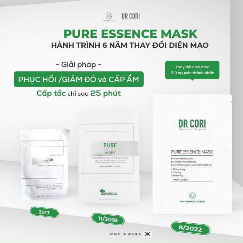 TRỢ GIÁ _ Mặt nạ tái tạo Dr pluscell Pure essence mask 40ml