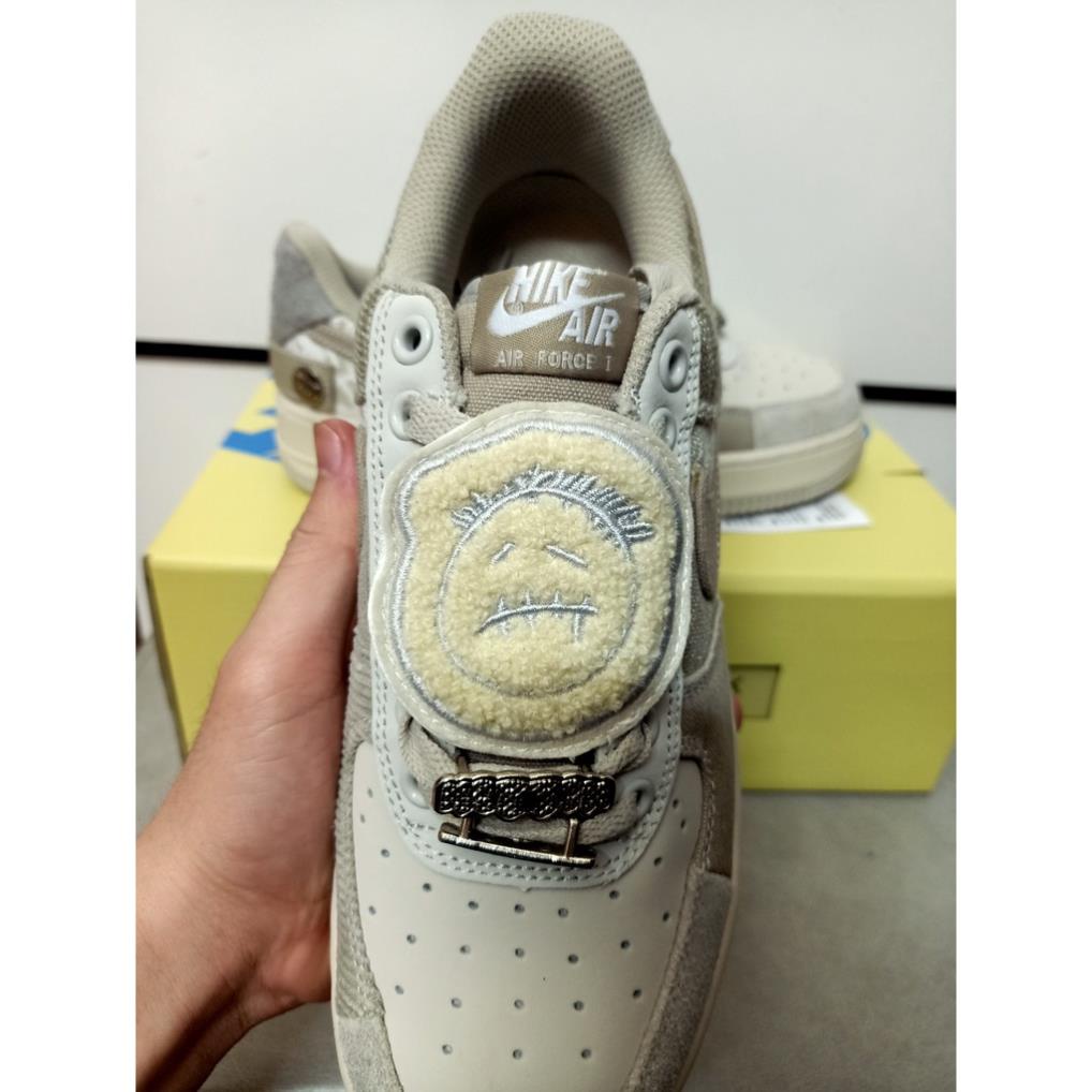 [HÀNG FULL BOX + BILL] Giày Thể Thao/ Sneaker Nam Nữ AF1 Travis Scott Grey White Trắng Xám | BigBuy360 - bigbuy360.vn