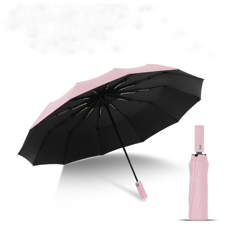 Ô Dù Hoàn Toàn Tự Động Che Nắng Mưa 12 Nan Xương Sơn Phủ 2 Lớp Chống Tia Cực Tím - Yoboshop