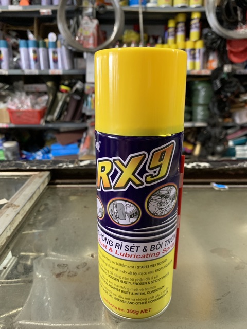 Dầu chống rỉ sét và bôi trơn RX9 - chai lớn- 300 gam