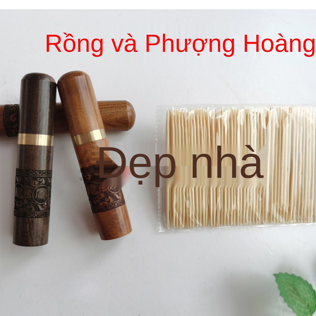 mới tùy chỉnh sáng tạo di động hộp đựng tăm gỗ rắn cầm tay bằng đàn hương chạm khắc cẩm lai