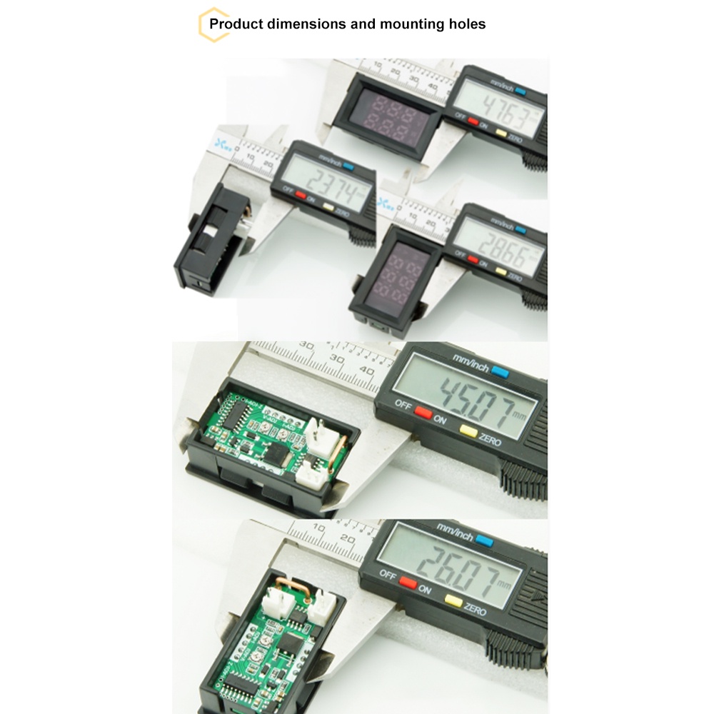 Đồng hồ đo điện áp DIYMORE Dc6120 DC6-120V 10A chất lượng cao
