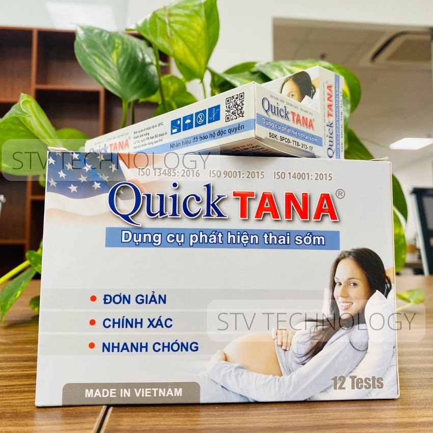 Que Thử Thai Sớm Quicktana TANAPHAR 5mm Chính Xác Test Nhanh 2 Vạch Sớm Hiệu Quả