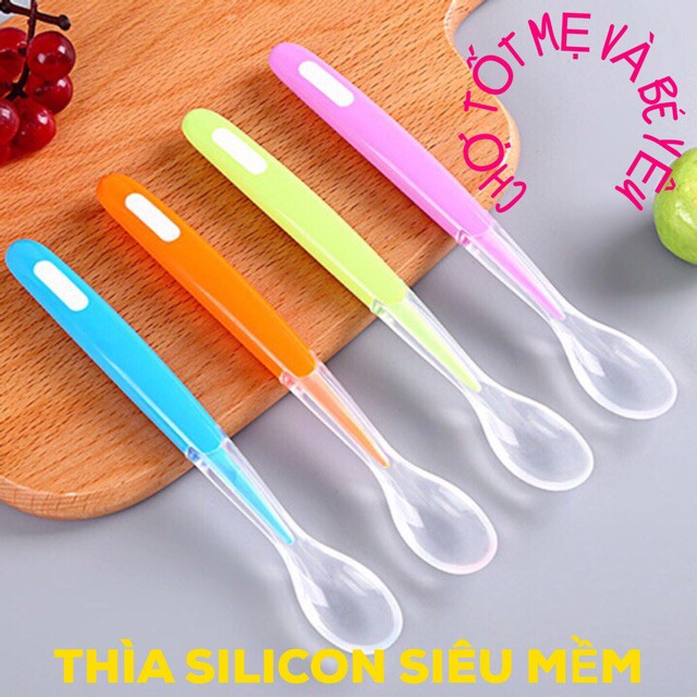 Thìa Silicon ăn dặm (lòng thìa sâu)