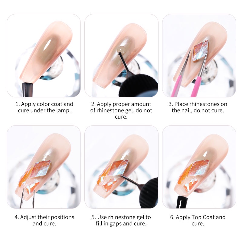 Gel đính đá BORN PRETTY trang trí móng tay cao cấp 10g