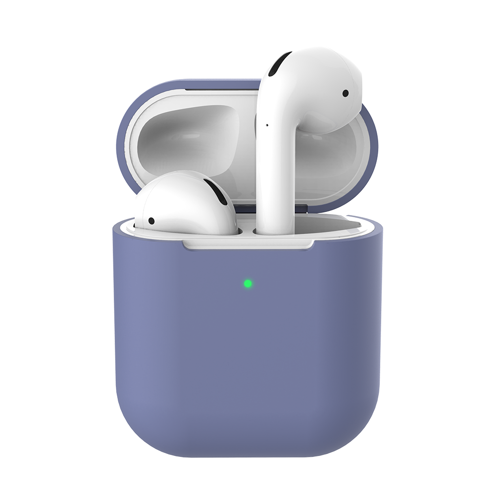 Vỏ bảo vệ hộp sạc tai nghe không dây bluetooth bằng silicon thích hợp cho Apple AirPods 2