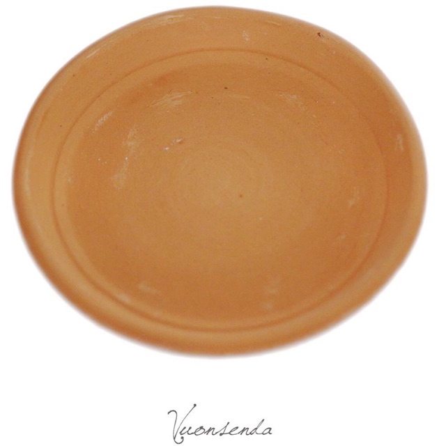 Đế lót chậu đỏ lớn 14cm