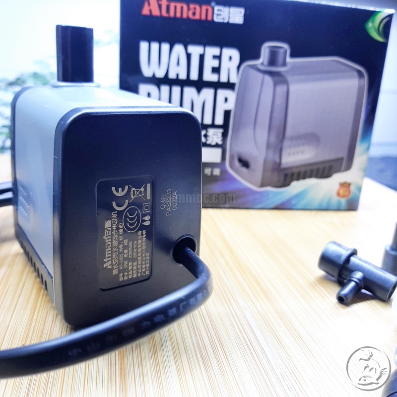Bơm Atman AT 102S [6W~500Lh] - Máy Bơm Bể Cá Thế Hệ Mới Êm Ái, Tiết Kiệm Điện