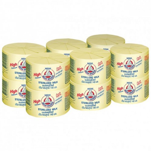 Lốc 12 hộp sữa gấu Nestle Thái Lan / Sữa gấu tăng chiều cao lon thiếc 140ml