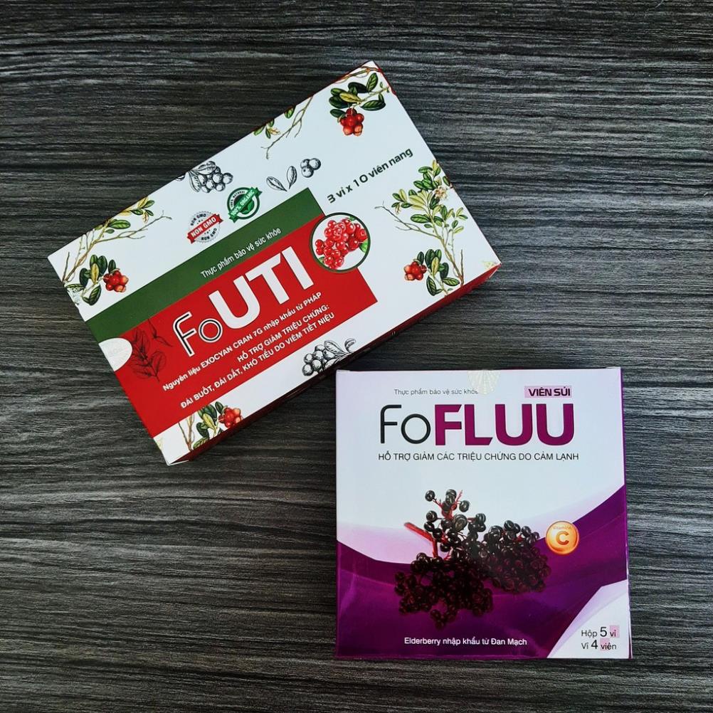 Viên uống FoUTI- Hỗ trợ điều trị viêm đường tiết niệu (Hộp 30 viên)
