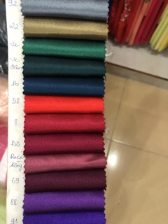 Vải áo dài phi bóng trơn