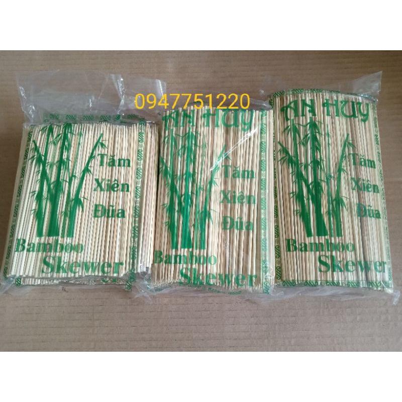 (100g) que xiên thịt nướng,xúc xích...