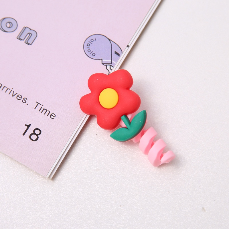 Vỏ bọc bảo vệ dây cáp sạc USB điện thoại hình thú vật đáng yêu