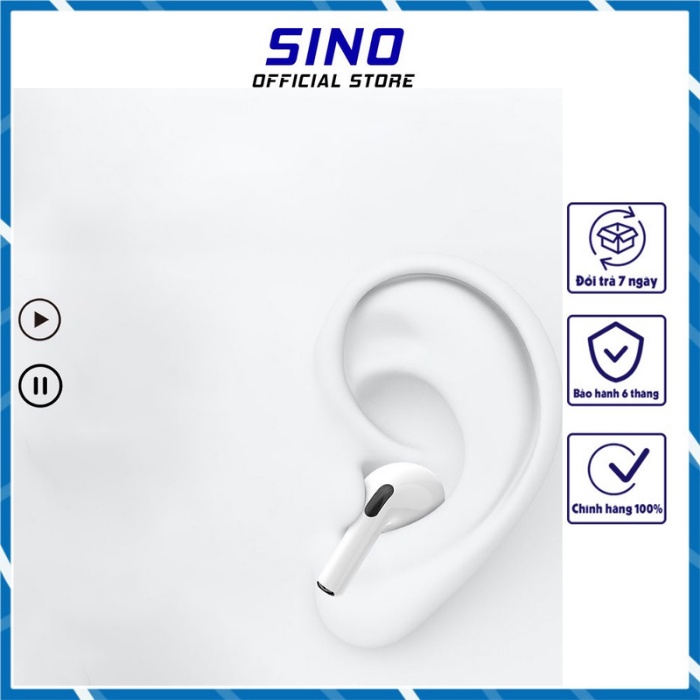 Tai Nghe Bluetooth - Tai Nghe 5.0 Không Dây Mini AP Pro4 Tws - Đổi Tên - Định Vị - Cảm Biến Chạm - Bảo Hành 6 Tháng SINO