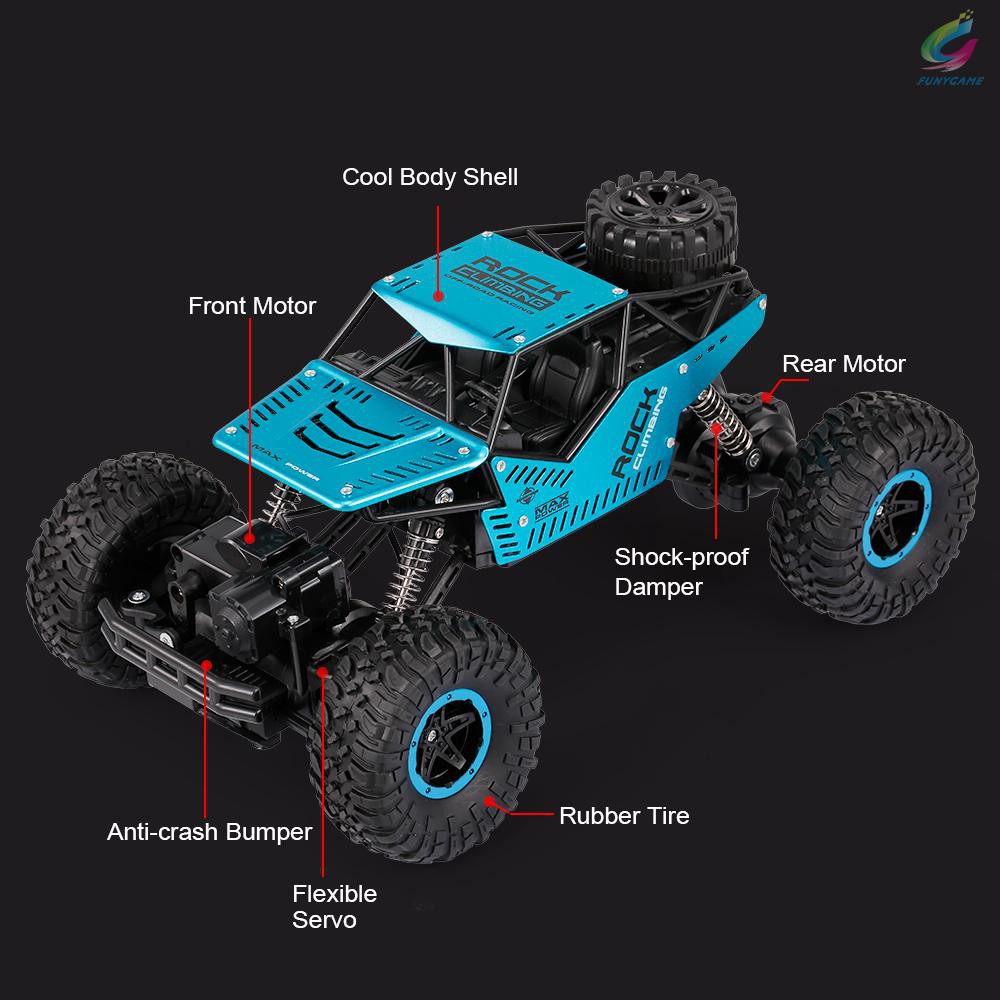 RC RC ROCK CRAWLER RC Xe Địa Hình Điều Khiển Từ Xa Cx1809 4wd Tỉ Lệ 1 / 16 Kèm Phụ Kiện