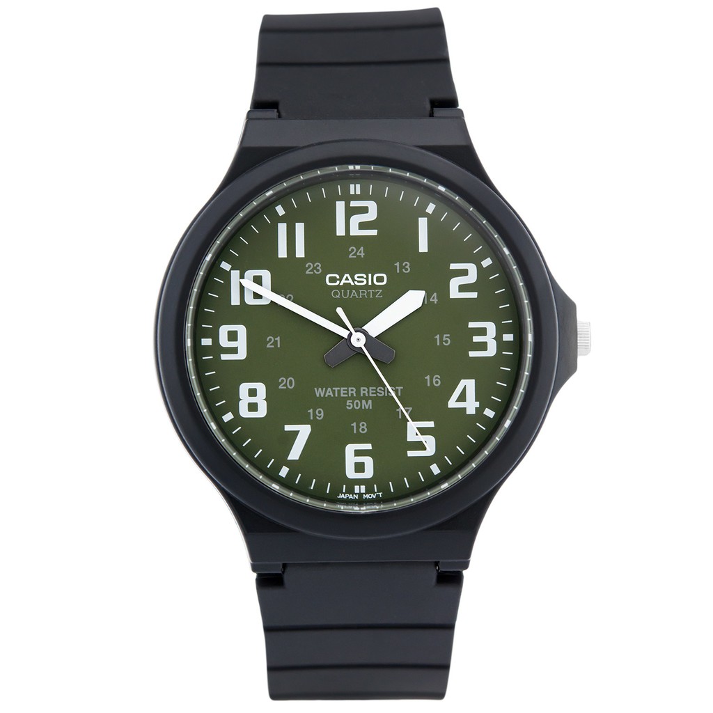 Đồng hồ nam dây nhựa Casio chính hãng Anh Khuê MW-240-3BVDF