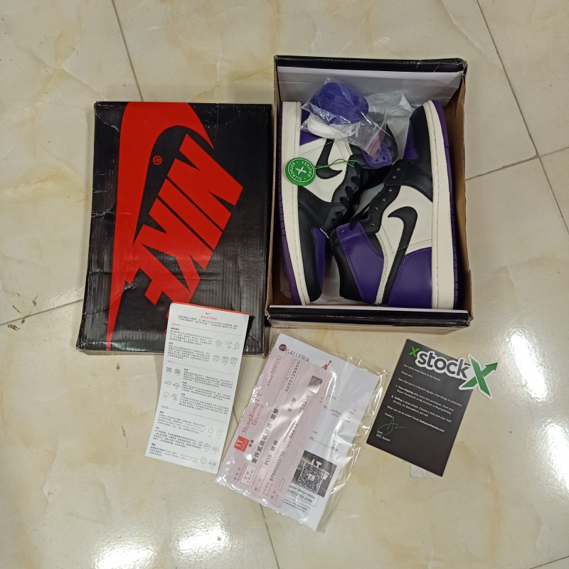 Giày Jordan 1 Cổ Cao Tím | BigBuy360 - bigbuy360.vn