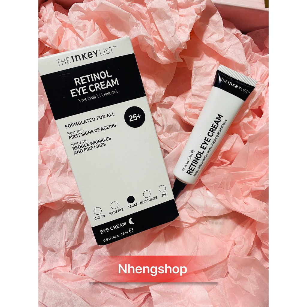 Kem mắt chống lão hoá The Inkey List Retinol Eye Cream