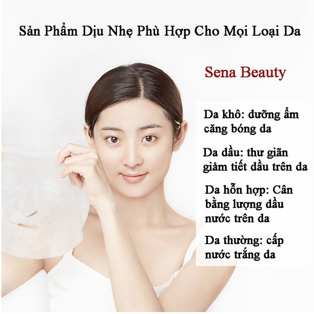 Combo 5 Mặt Nạ Dưỡng Trắng Da Cấp Ẩm Skin Care M'aycreate Water Lotus Whitening Mask | BigBuy360 - bigbuy360.vn