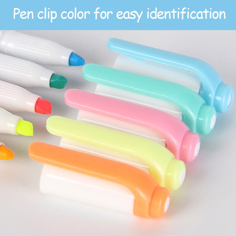 Set 5 Bút Đánh Dấu Hai Đầu Màu Sáng Dễ Thương