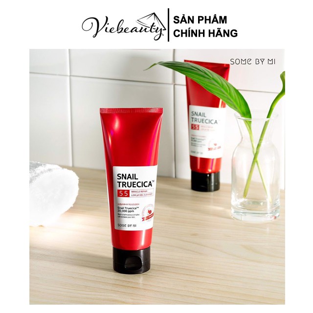 Sữa Rửa Mặt Some By Mi Ốc Sên Đỏ Tạo Bọt Snail Truecica Miracle Repair Low PH Gel Cleanser 100ml - Khongcoson | BigBuy360 - bigbuy360.vn