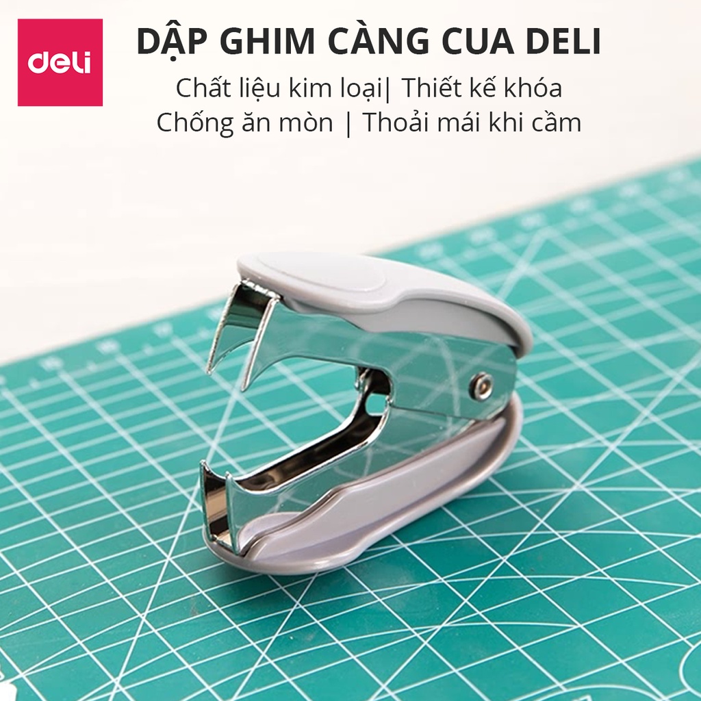 Nhổ ghim 10# Deli 24/6 26/6, Đen, xanh, xám - 1 cái E0232