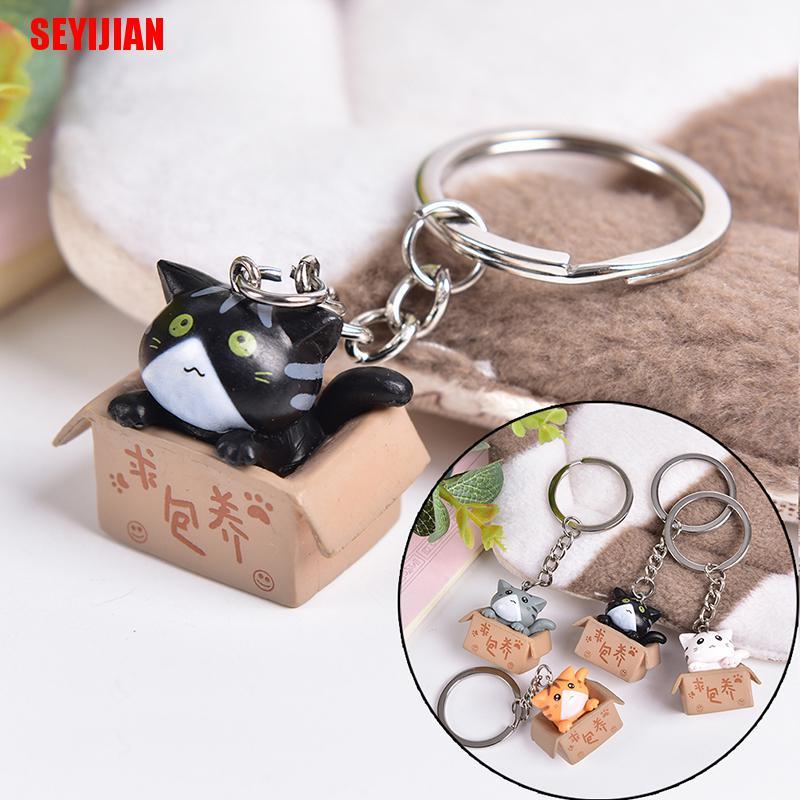 Móc Khóa Hình Mèo Hoạt Hình Đáng Yêu