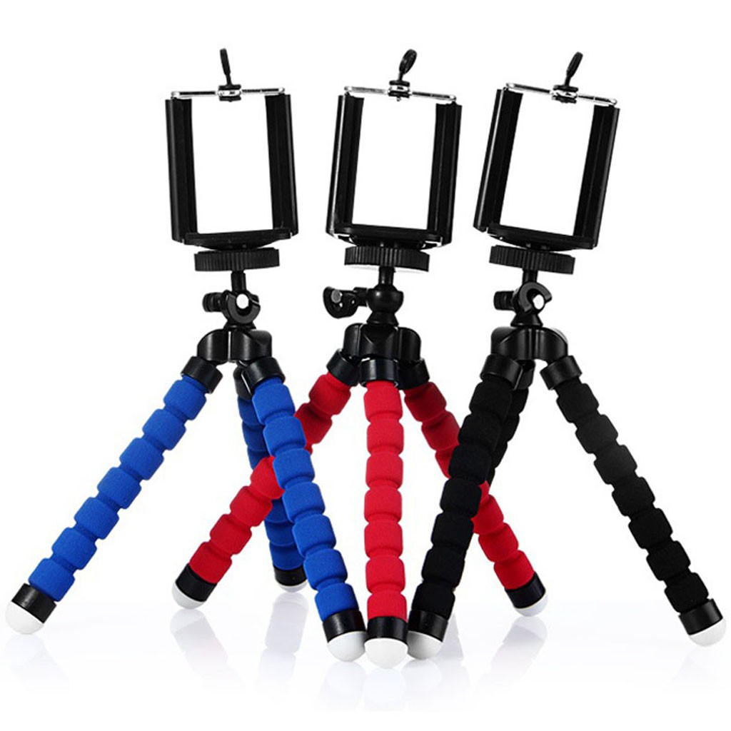 Mini Camera Phone Holder Flexible Octopus Tripod Bracket Stand Mount Monopod