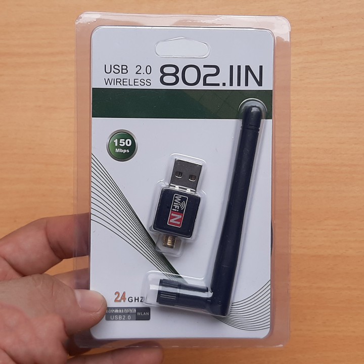 Usb thu sóng wifi cho máy tính, laptop - USB thu Wifi 802.11n Có Anten | BigBuy360 - bigbuy360.vn