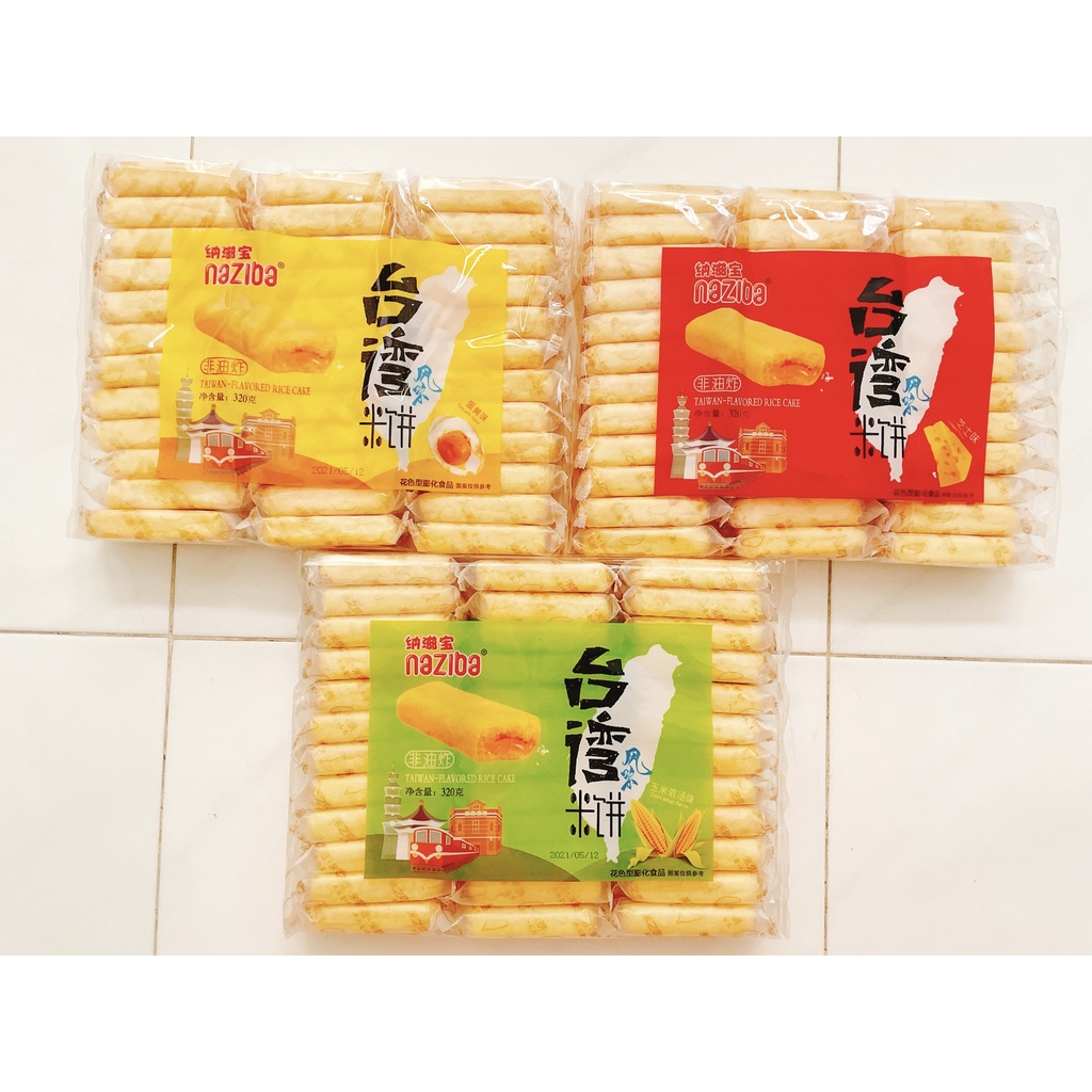 Bánh gạo Naziba Đài Loan, gói 320g