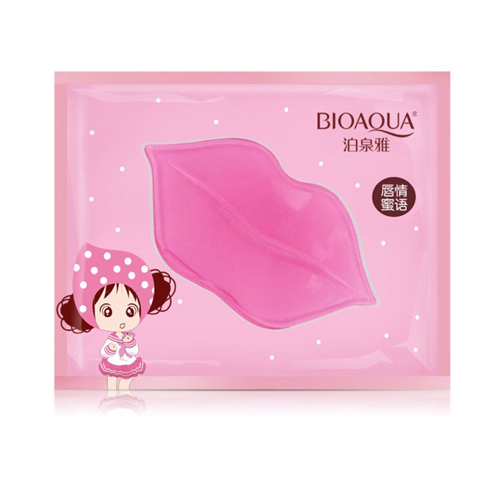 (hàng Mới Về) Mặt Nạ Môi Collagen Dưỡng Ẩm Và Làm Mờ Đường Vân Môi Bioaqua | BigBuy360 - bigbuy360.vn