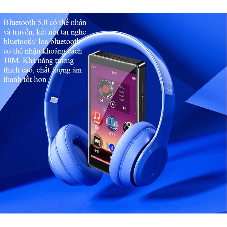 (Hỗ Trợ Tiếng Việt) Máy Nghe Nhạc Lossless MP3 MP4 Bluetooth Màn Hình Cảm Ứng 4 inch Ruizu H1 Tặng Kèm Ốp Silicon