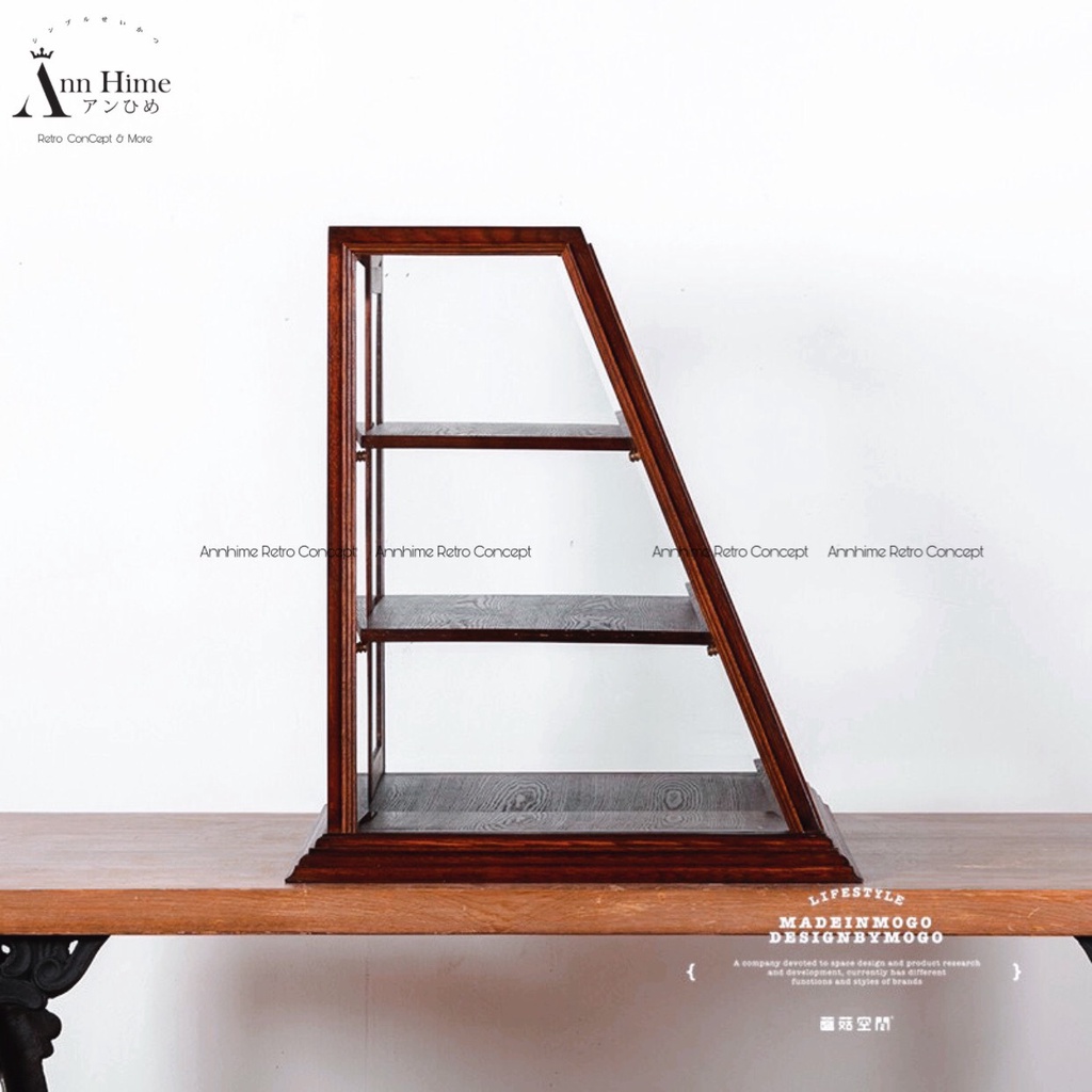 Tủ Gỗ Đa Năng Đựng Bánh Ngọt Cà Phê Hoặc Cốc Chén Ly Decor Vintage Cổ Điển SP38
