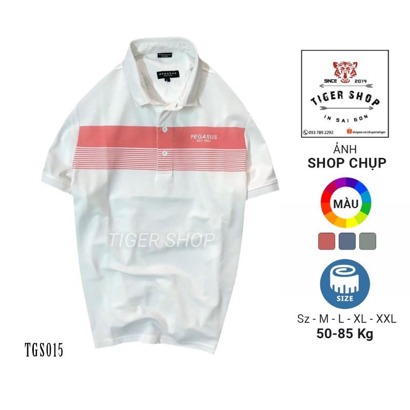 Áo thun nam đẹp tay ngắn có cổ Tgs001