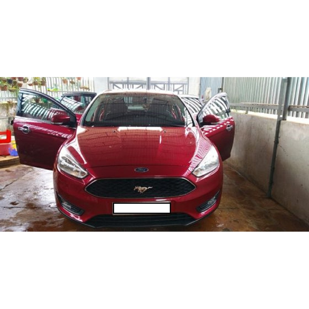 Tem Nổi 3D Kim Loại logo ngựa lớn màu Gold trang trí xe oto