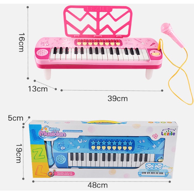Đồ Chơi Đàn Piano Cho Bé Có Đèn Nhạc Và Micro Chuẩn Âm