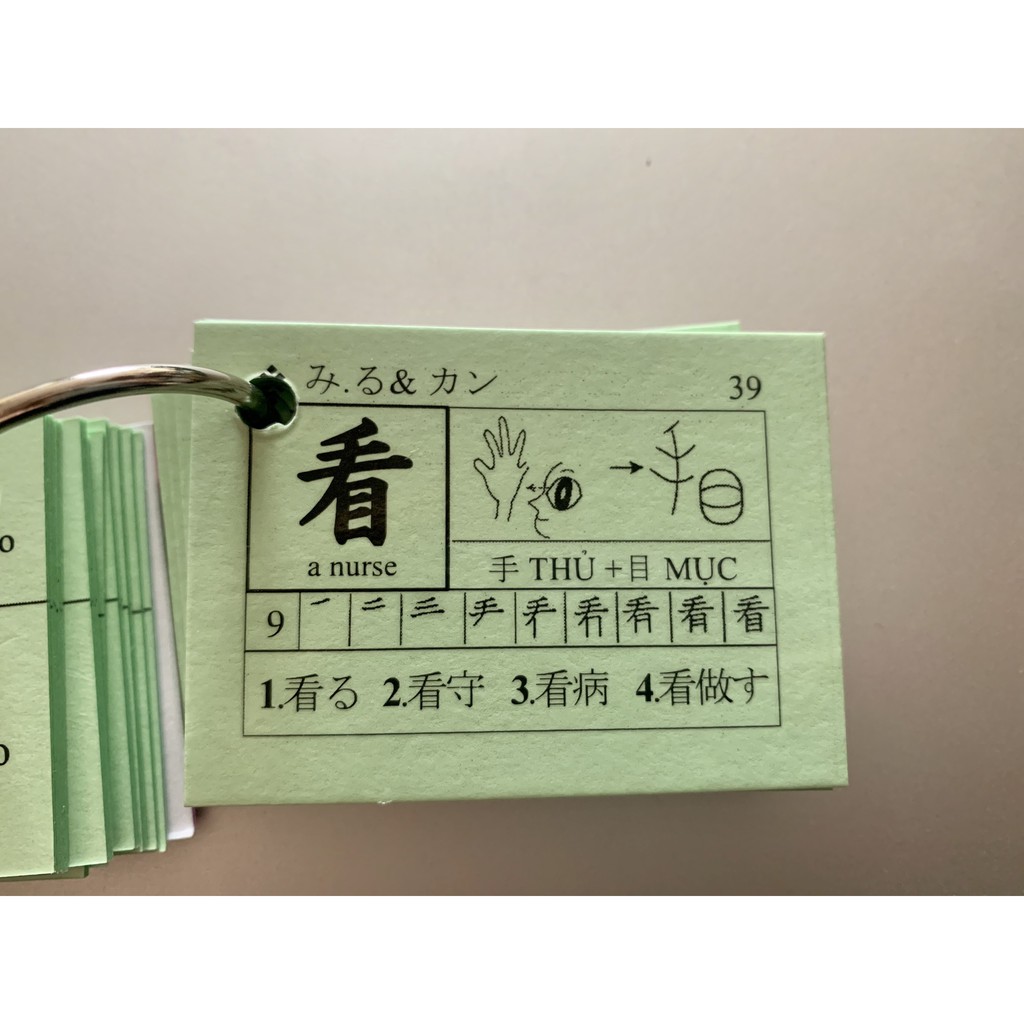 Thẻ Kanji N2 [ÉP PLASTIC CHỐNG NƯỚC]