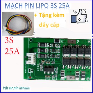 Mạch bảo vệ cân bằng pin lipo 3s 40a