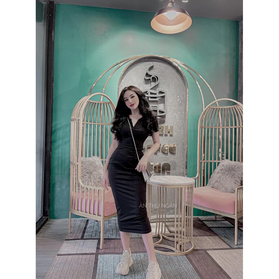 [MẪU MỚI] Set Chân Váy Bút Chì Kèm Áo Croptop Tay Ngắn Cổ Sơ Mi Thun Borip Thích Hợp Mặc Đi Tiệc Đi Làm Đi Chơi | BigBuy360 - bigbuy360.vn