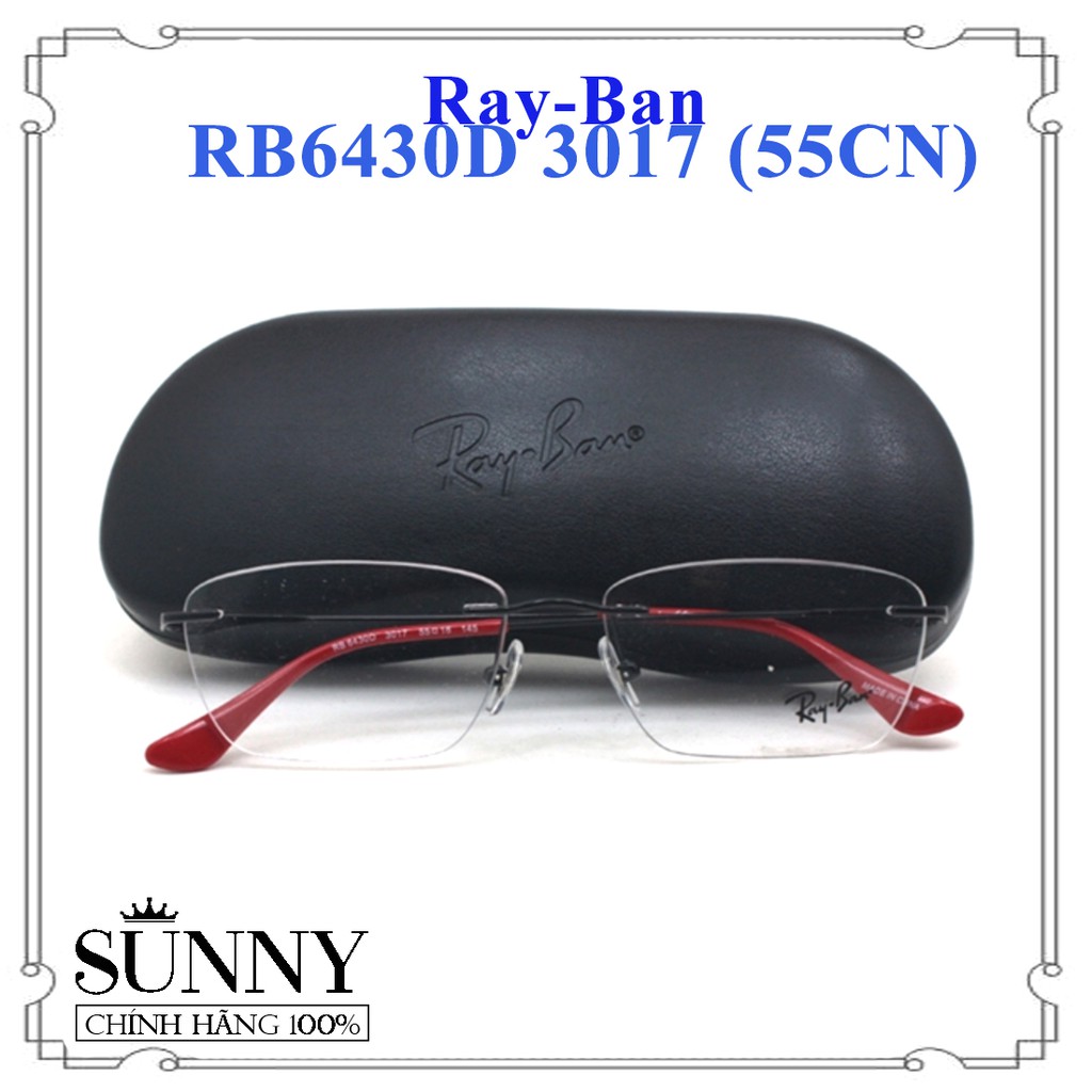 RB6430D 3017 (55CN) - Gọng kính thời trang Rayban chính hãng, bảo hành toàn quốc, thiết kế dễ đeo bảo vệ mắt