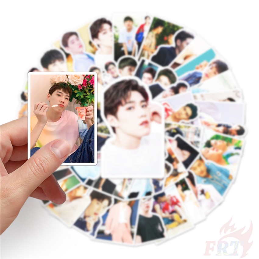 Bộ 50 miếng dán thời trang chống nước in chữ Interpret My Love As Your Heart Series 04