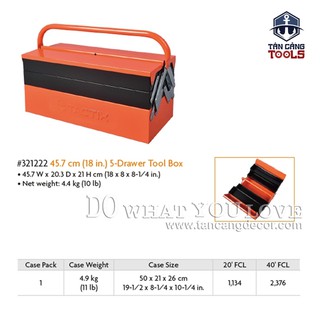 THÙNG ĐỰNG DỤNG CỤ 3 TẦNG TACTIX 321222