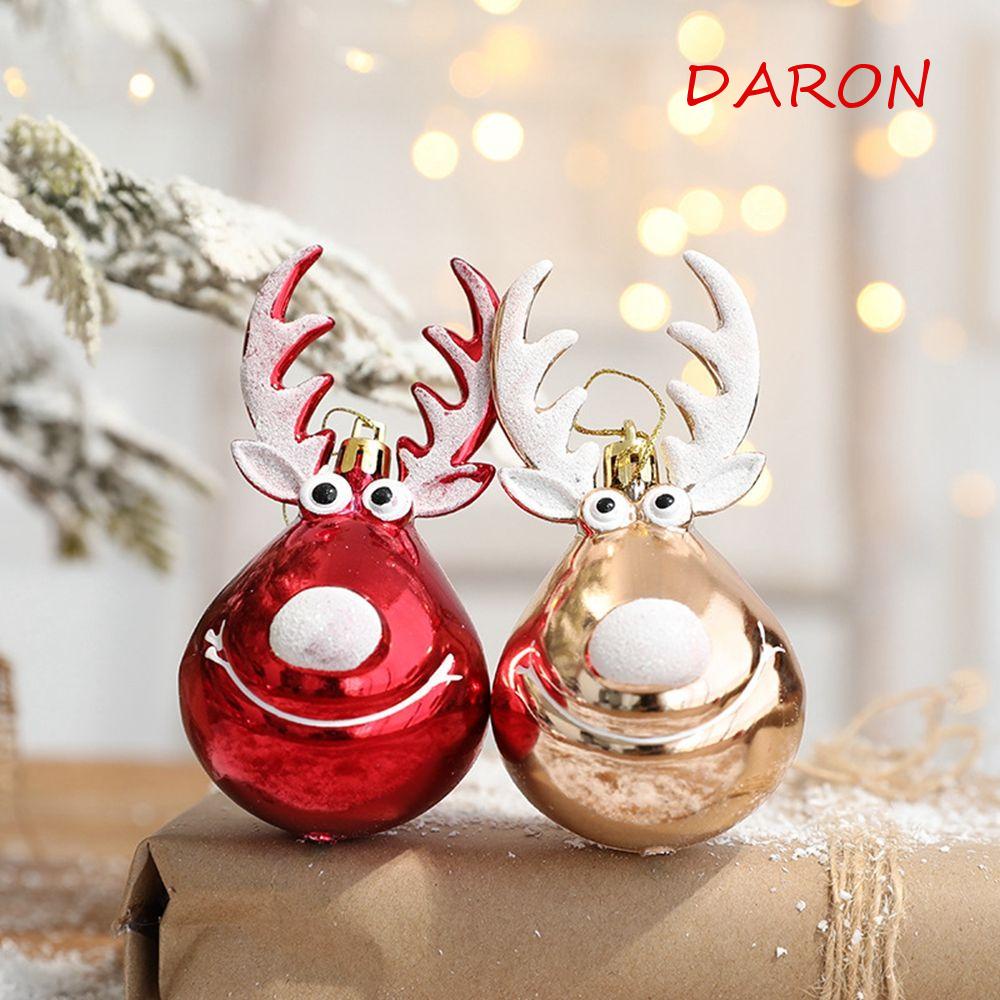 DARON Christmas Decorations New Year 2pcs Christmas Pendant Xmas Supplies Drop Ornaments for Christmas Tree Home Decor