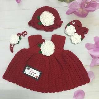 Set Áo Đầm handmade 3 món cho bé