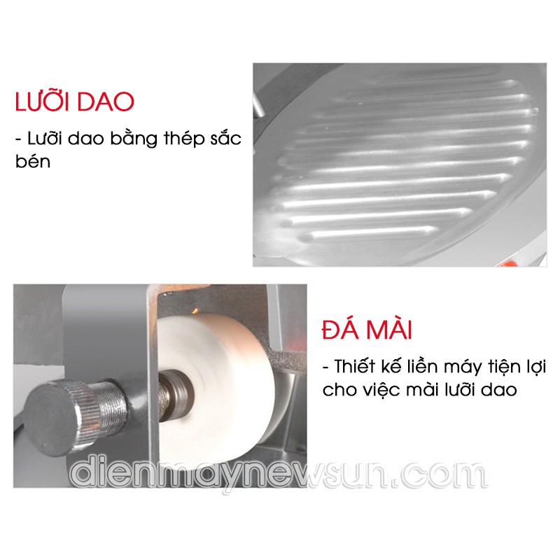 Máy thái thịt đông lạnh tự động SL 300B NEWSUN - Thái thịt mỏng đều, cuộn tròn đều như một - Bảo hành 12 tháng