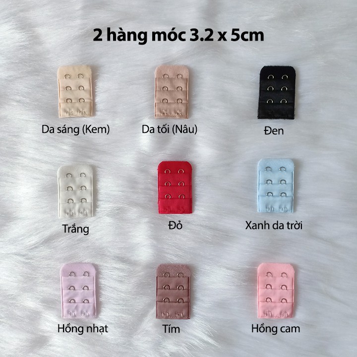 Miếng nối áo ngực thép không gỉ - 2,3,4 móc